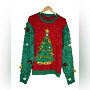 33 Degrees Ugly Christmas Sweater Christmas Tree NWT